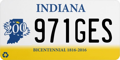 IN license plate 971GES