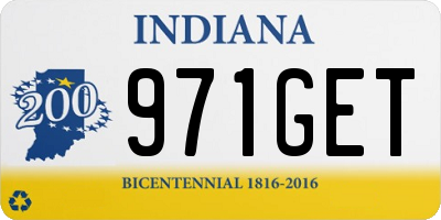 IN license plate 971GET