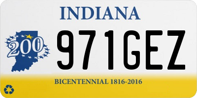 IN license plate 971GEZ