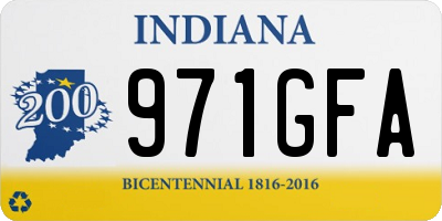 IN license plate 971GFA