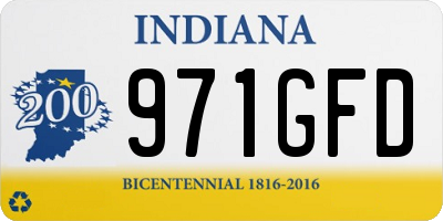 IN license plate 971GFD