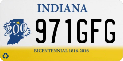 IN license plate 971GFG