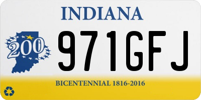 IN license plate 971GFJ