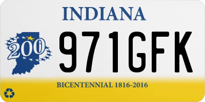 IN license plate 971GFK