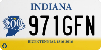 IN license plate 971GFN