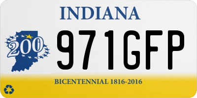 IN license plate 971GFP