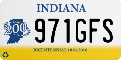 IN license plate 971GFS