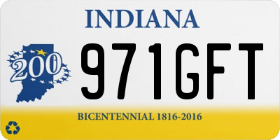 IN license plate 971GFT