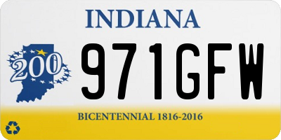 IN license plate 971GFW