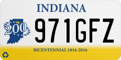 IN license plate 971GFZ