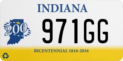 IN license plate 971GG