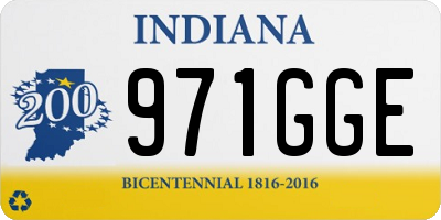 IN license plate 971GGE