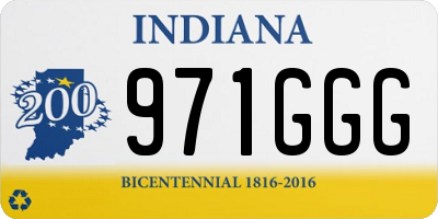 IN license plate 971GGG