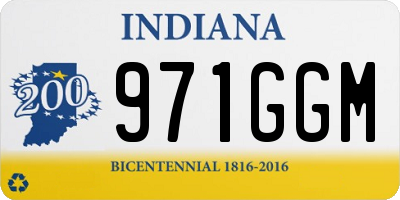 IN license plate 971GGM
