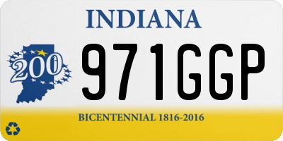 IN license plate 971GGP
