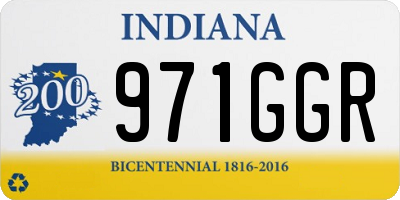 IN license plate 971GGR