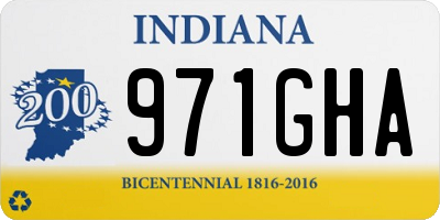 IN license plate 971GHA