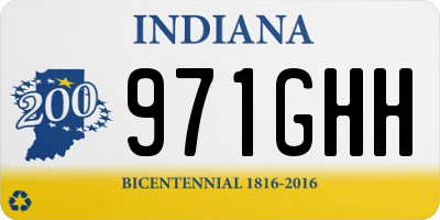 IN license plate 971GHH