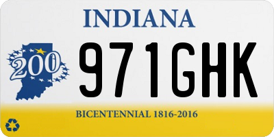 IN license plate 971GHK