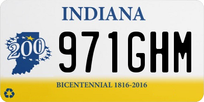 IN license plate 971GHM