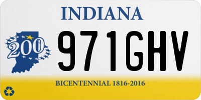 IN license plate 971GHV