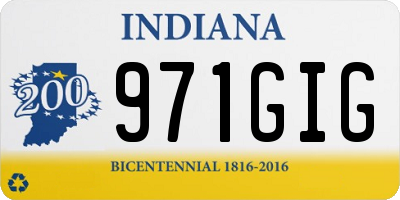 IN license plate 971GIG
