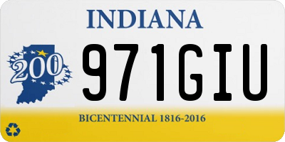 IN license plate 971GIU