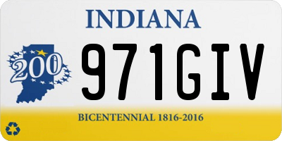 IN license plate 971GIV