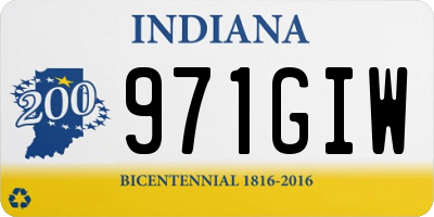 IN license plate 971GIW