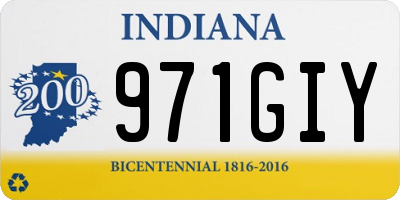 IN license plate 971GIY