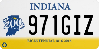 IN license plate 971GIZ