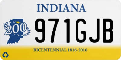 IN license plate 971GJB
