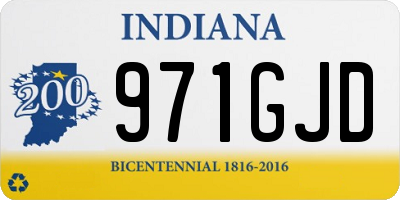 IN license plate 971GJD