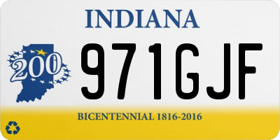 IN license plate 971GJF