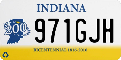 IN license plate 971GJH