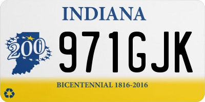 IN license plate 971GJK