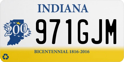 IN license plate 971GJM