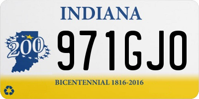 IN license plate 971GJO