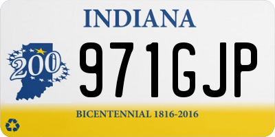 IN license plate 971GJP