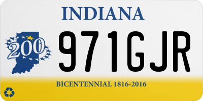 IN license plate 971GJR