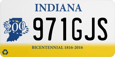 IN license plate 971GJS