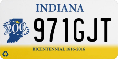 IN license plate 971GJT