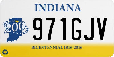 IN license plate 971GJV