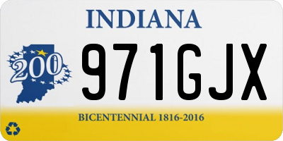 IN license plate 971GJX