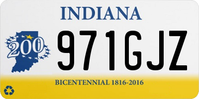 IN license plate 971GJZ