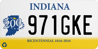 IN license plate 971GKE