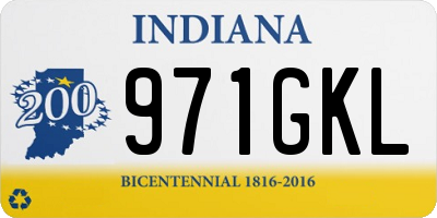 IN license plate 971GKL