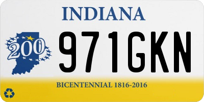 IN license plate 971GKN