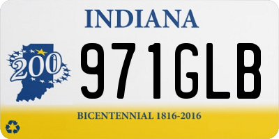 IN license plate 971GLB