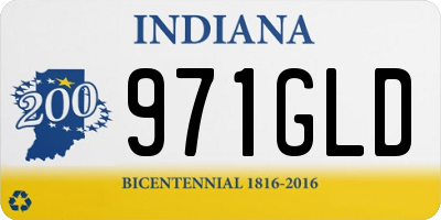IN license plate 971GLD